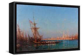 View of Istanbul, Second Half of the 19th C-Felix-Francois George Ziem-Framed Stretched Canvas