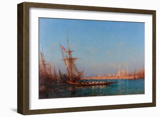 View of Istanbul, Second Half of the 19th C-Felix-Francois George Ziem-Framed Giclee Print