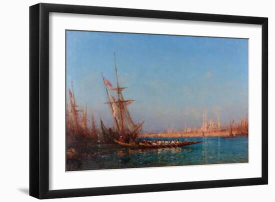 View of Istanbul, Second Half of the 19th C-Felix-Francois George Ziem-Framed Giclee Print