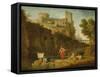 View of Italy-Claude Joseph Vernet-Framed Stretched Canvas