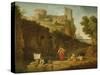 View of Italy-Claude Joseph Vernet-Stretched Canvas