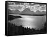 View of Jackson Lake and the Grand Teton Mountains-Hansel Mieth-Framed Stretched Canvas