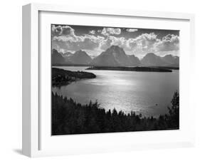 View of Jackson Lake and the Grand Teton Mountains-Hansel Mieth-Framed Photographic Print