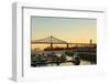 View of Jacques Cartier Bridge in Montreal, Quebec by a Nice Autumn Morning-pink candy-Framed Photographic Print