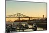 View of Jacques Cartier Bridge in Montreal, Quebec by a Nice Autumn Morning-pink candy-Mounted Photographic Print