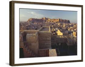 View of Jaisalmer Fort, Built in 1156 by Rawal Jaisal, Rajasthan, India-John Henry Claude Wilson-Framed Photographic Print