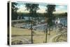 View of Jantzen Beach Swimming Pools - Portland, OR-Lantern Press-Stretched Canvas