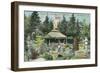 View of Japanese Tea Garden - San Francisco, CA-Lantern Press-Framed Art Print