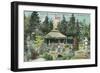 View of Japanese Tea Garden - San Francisco, CA-Lantern Press-Framed Art Print