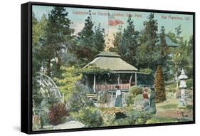 View of Japanese Tea Garden - San Francisco, CA-Lantern Press-Framed Stretched Canvas