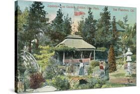 View of Japanese Tea Garden - San Francisco, CA-Lantern Press-Stretched Canvas
