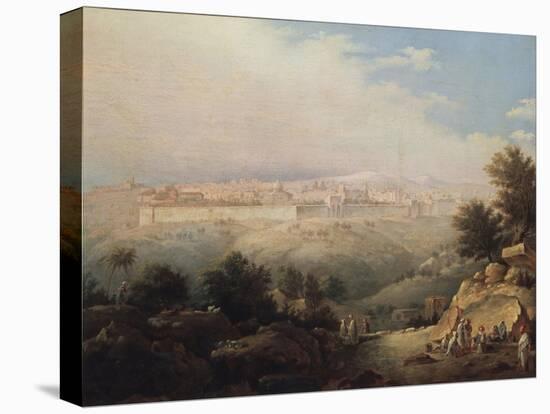 View of Jerusalem, 1821-Maxim Nikiphorovich Vorobyev-Stretched Canvas