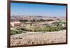 View of Jerusalem and the Dome of the Rock from the Mount of Olives, Jerusalem, Israel, Middle East-Alexandre Rotenberg-Framed Photographic Print