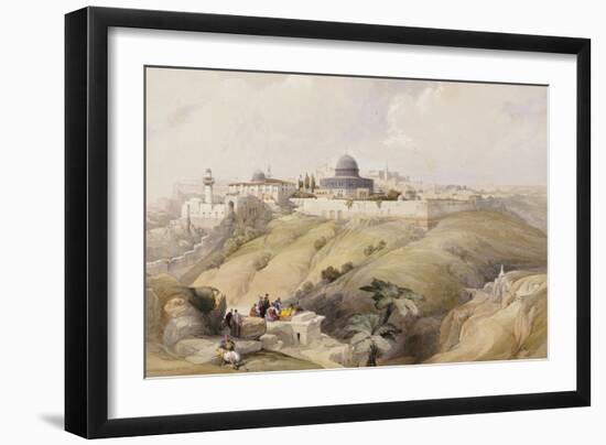 View of Jerusalem, Early 19th Century-David Roberts-Framed Giclee Print