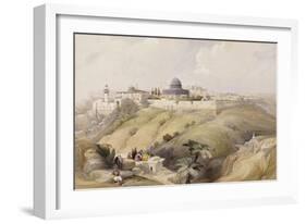 View of Jerusalem, Early 19th Century-David Roberts-Framed Giclee Print