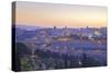 View of Jerusalem from the Mount of Olives, Jerusalem, Israel, Middle East-Neil Farrin-Stretched Canvas