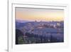 View of Jerusalem from the Mount of Olives, Jerusalem, Israel, Middle East-Neil Farrin-Framed Photographic Print