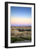 View of Jerusalem from the Mount of Olives, Jerusalem, Israel, Middle East-Neil Farrin-Framed Photographic Print