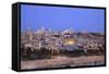 View of Jerusalem from the Mount of Olives, Jerusalem, Israel, Middle East-Neil Farrin-Framed Stretched Canvas