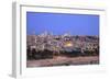 View of Jerusalem from the Mount of Olives, Jerusalem, Israel, Middle East-Neil Farrin-Framed Photographic Print