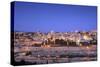 View of Jerusalem from the Mount of Olives, Jerusalem, Israel, Middle East-Neil Farrin-Stretched Canvas