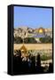 View of Jerusalem from the Mount of Olives, Jerusalem, Israel, Middle East-Neil Farrin-Framed Stretched Canvas