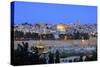 View of Jerusalem from the Mount of Olives, Jerusalem, Israel, Middle East-Neil Farrin-Stretched Canvas