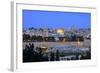 View of Jerusalem from the Mount of Olives, Jerusalem, Israel, Middle East-Neil Farrin-Framed Photographic Print