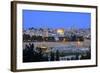 View of Jerusalem from the Mount of Olives, Jerusalem, Israel, Middle East-Neil Farrin-Framed Photographic Print