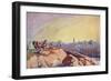 View of Jerusalem Seen from Golgotha, C.1910-Harry Morley-Framed Giclee Print