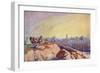 View of Jerusalem Seen from Golgotha, C.1910-Harry Morley-Framed Giclee Print