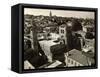 View of Jerusalem Showing Church of Holy Sepulchre in Foreground-null-Framed Stretched Canvas