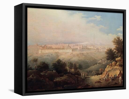 View of Jerusalem-Maxim Nikiphorovich Vorobyev-Framed Stretched Canvas