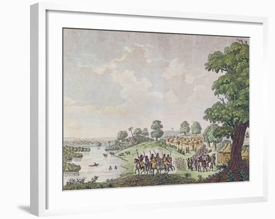 View of Joal, Port of Commerce in the Kingdom of Sine, Senegal, C.1810-null-Framed Giclee Print