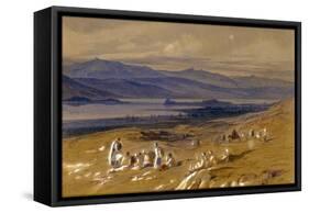 View of Joannina, Greece, 1856/1862-Edward Lear-Framed Stretched Canvas