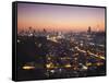 View of Johannesburg Skyline at Sunset, Gauteng, South Africa-Ian Trower-Framed Stretched Canvas