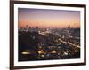 View of Johannesburg Skyline at Sunset, Gauteng, South Africa-Ian Trower-Framed Photographic Print