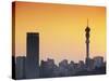 View of Johannesburg Skyline at Sunset, Gauteng, South Africa-Ian Trower-Stretched Canvas