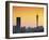 View of Johannesburg Skyline at Sunset, Gauteng, South Africa-Ian Trower-Framed Photographic Print