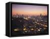 View of Johannesburg Skyline at Sunset, Gauteng, South Africa-Ian Trower-Framed Stretched Canvas