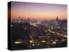 View of Johannesburg Skyline at Sunset, Gauteng, South Africa-Ian Trower-Stretched Canvas