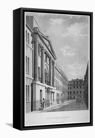 View of John Adam Street, Westminster, London, 1795-null-Framed Stretched Canvas