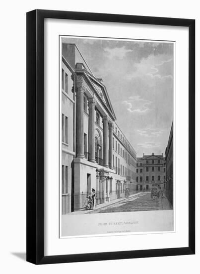 View of John Adam Street, Westminster, London, 1795-null-Framed Premium Giclee Print