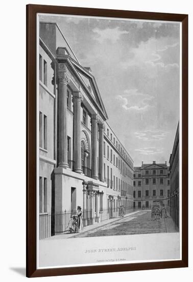 View of John Adam Street, Westminster, London, 1795-null-Framed Giclee Print