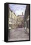 View of Johnson's Court, Fleet Street, London, 1881-John Crowther-Framed Stretched Canvas