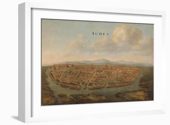 View of Judea, the capital of Siam, c.1662-3-Johannes Vinckeboons-Framed Giclee Print