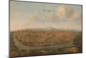 View of Judea, the capital of Siam, c.1662-3-Johannes Vinckeboons-Mounted Giclee Print