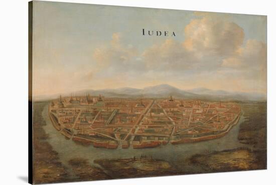 View of Judea, the capital of Siam, c.1662-3-Johannes Vinckeboons-Stretched Canvas