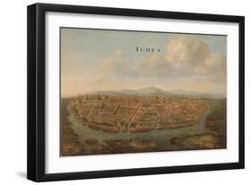 View of Judea, the capital of Siam, c.1662-3-Johannes Vinckeboons-Framed Premium Giclee Print