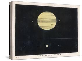 View of Jupiter Showing Its Moons and Satellites-Charles F. Bunt-Stretched Canvas